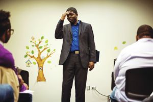 Pastor Jamie Frazier is the leader of the Lighthouse Church in the South Loop neighborhood of Chicago.